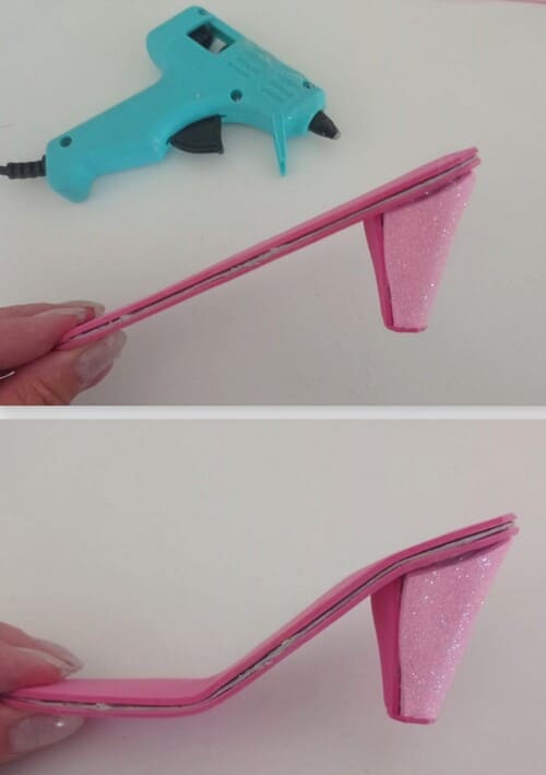 Hot glue barbie online shoes